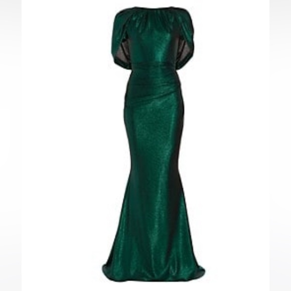 Talbot Runhof emerald green gown - Picture 5 of 8